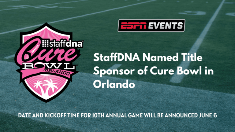 StaffDNA Named Title Sponsor of Cure Bowl in Orlando - ESPN Events