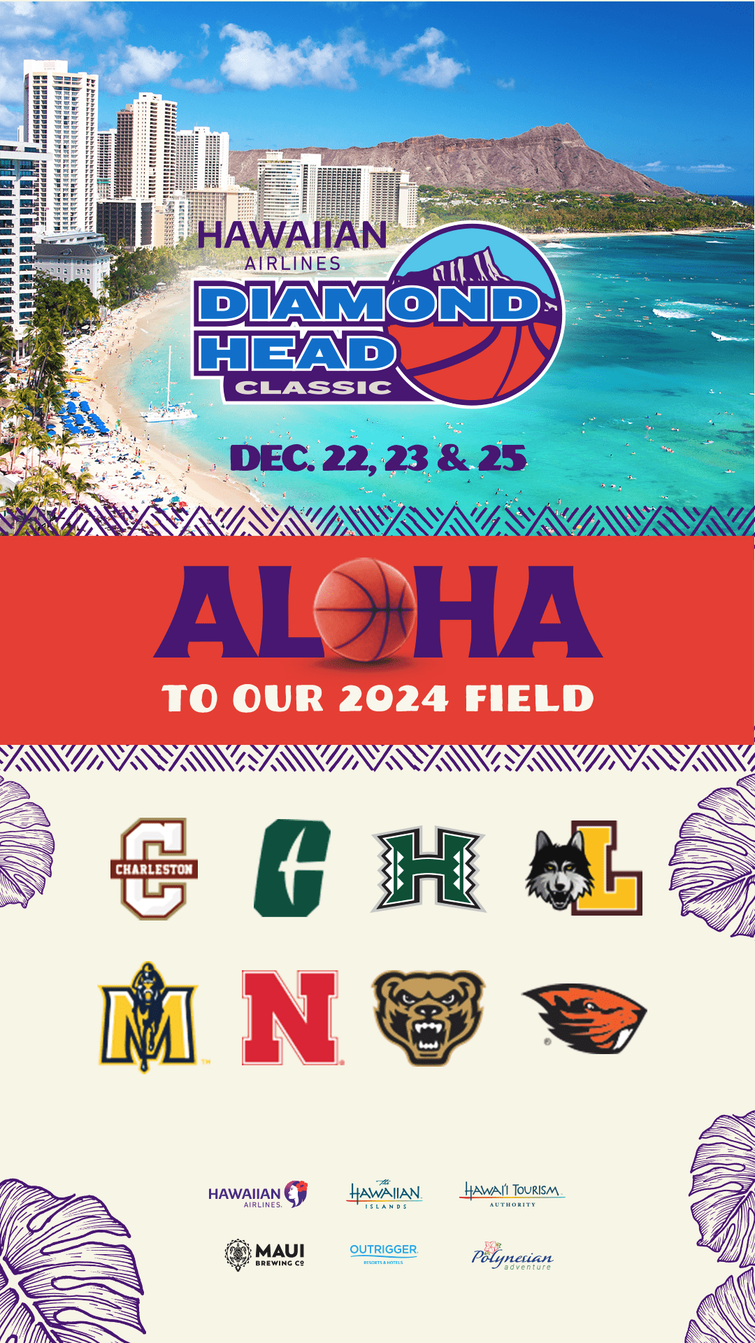 2024 Hawaiian Airlines Diamond Head Classic Field Revealed ESPN Events