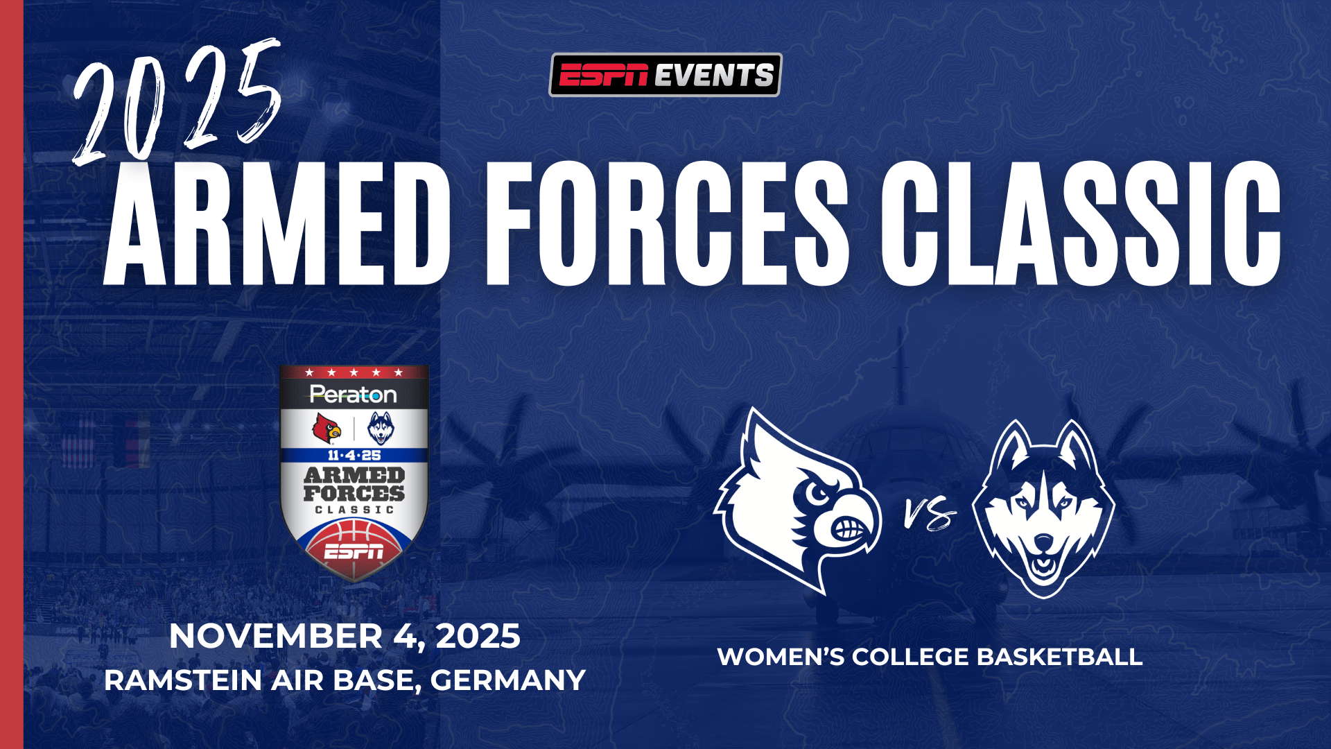 2025 Peraton Armed Forces Classic to Feature Louisville vs. UConn Women